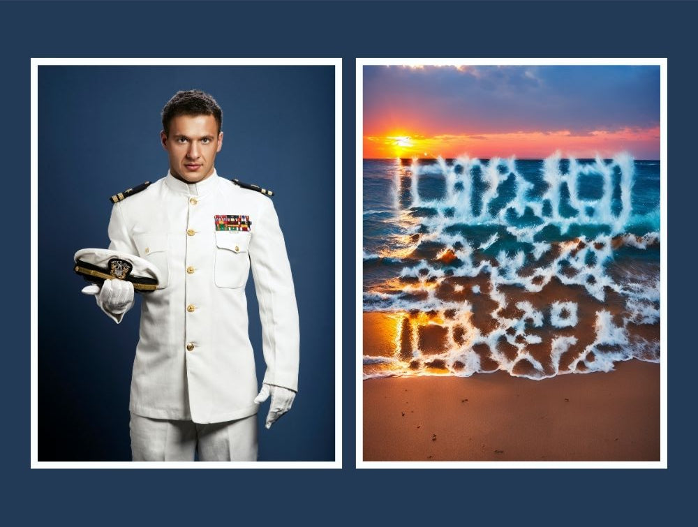 Artistic QR Memory Tile from Forever Connected with photo and a QR design of the beach and a sunset and the QR is linked to a digital memorial page