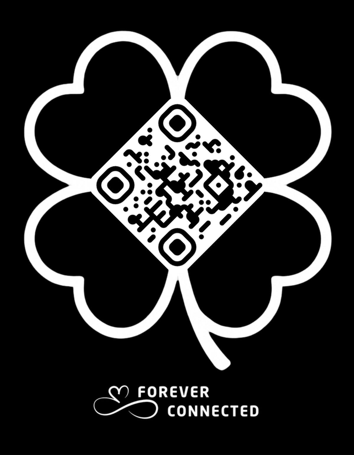 Hart of Klavertje Vier: Compleet Herdenkingspakket (Digitale gedenkpagina en QR plaatje)