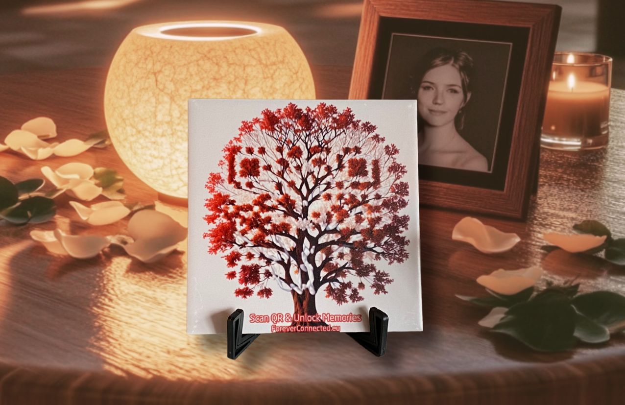 What's included in the package you buy from Forever Connected: Bereavement and Remembrance Gifts: Memento with Artistic QR Code showing Candles. Scan & connect to a Digital Memorial,  Bringing Memories to Life!