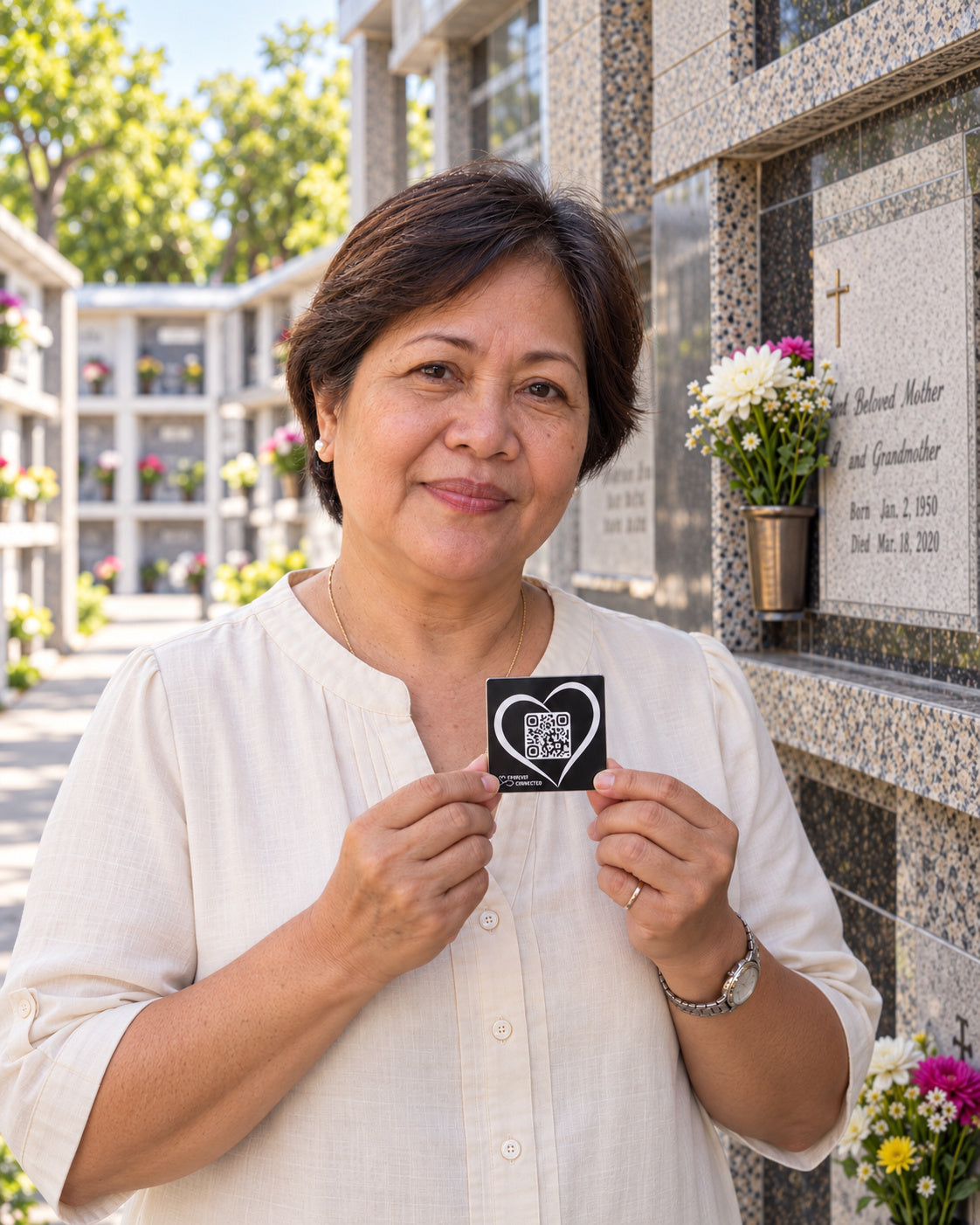 Heart: Complete Memorial Package (Online Tribute and a QR Plaque)
