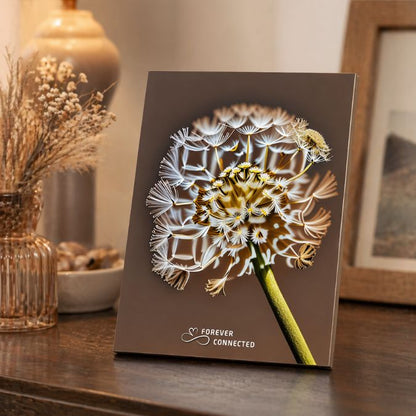 Personalised QR memorial plaque for a loved one, displayed as an indoor remembrance keepsake